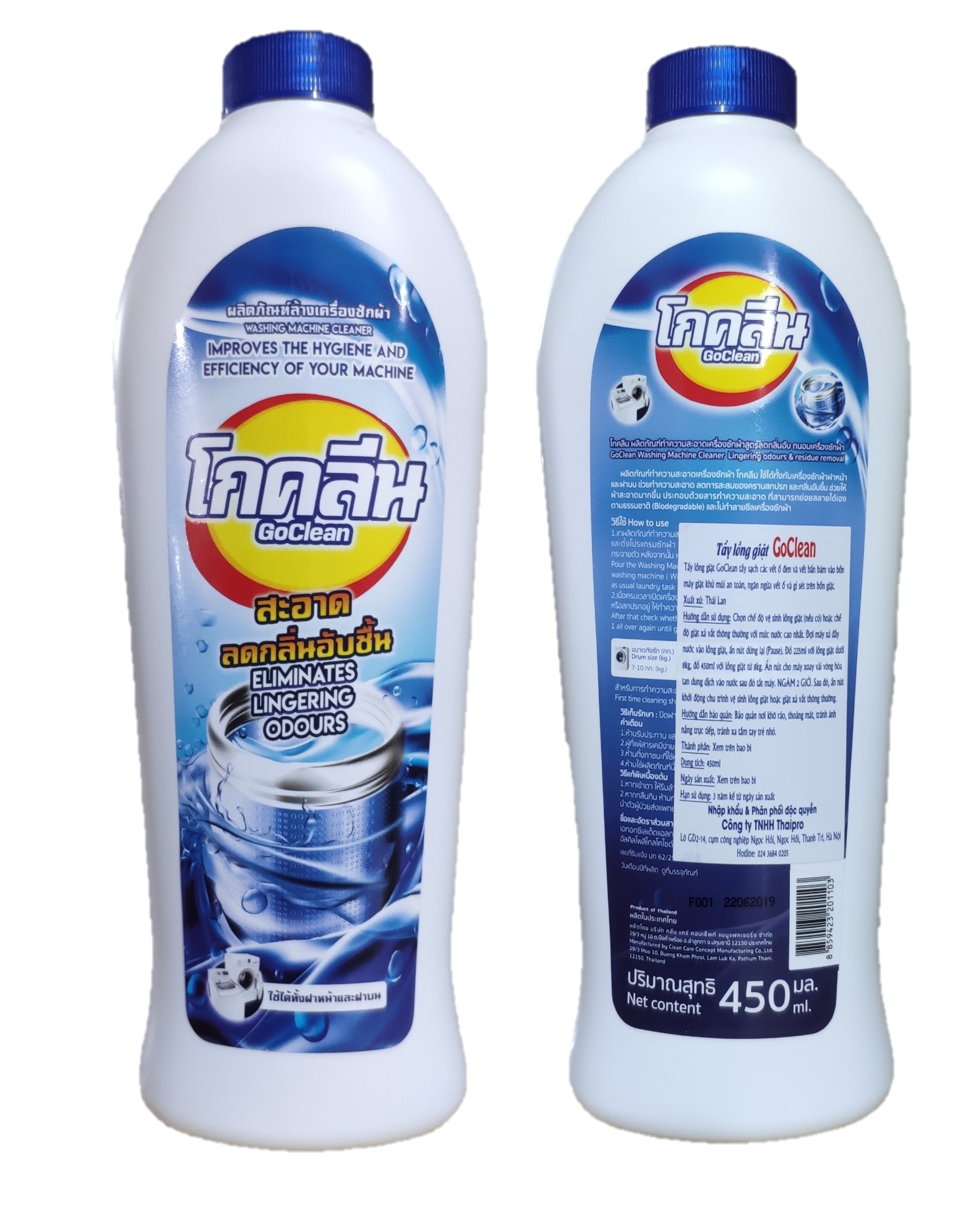 Tẩy lồng máy giặt GoClean 450ml